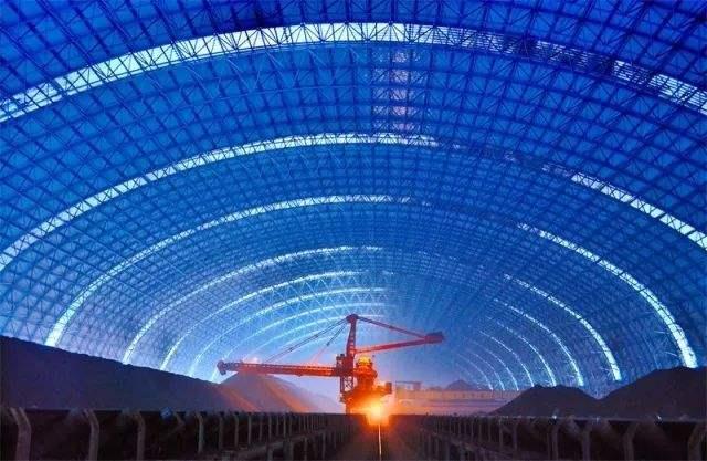 龙泉亿优钢构工程师为您解析原料场封闭技术的特点和类型